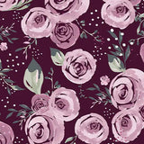 Quilting Cuddle Fabric Garden Roses Woodrose