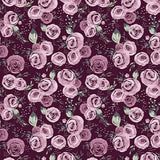 Quilting Cuddle Fabric Garden Roses Woodrose