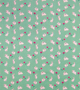 Quilting Cotton Garden Bunnies Easter Floral Susan Winget