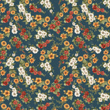 Quilting Cotton Garden Gate Roosters Floral Wilmington Prints