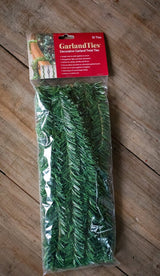 14" Noble Pine Garland Ties 10 Pack Christmas Green Decorating Wire