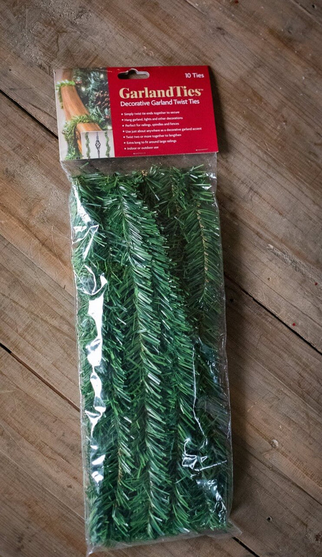 14” Noble Pine Garland Ties - 10 Pack