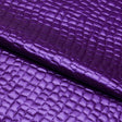 Gator Hipster PU Coated Spandex Fabric - Purple, Gunmetal, Red, Black Gator Embossed, 54" Width (1 Yard)