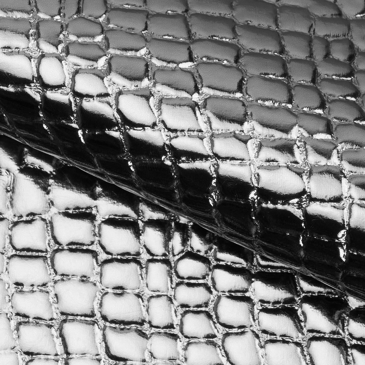 Coated Spandex Gator Embossed Fabric