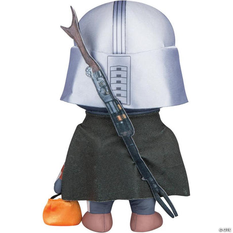RADYAN Star Wars Mandalorian Plush Halloween Greeter Decoration for Porches shown in a clear product image