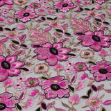 Embroidered Mesh Floral Fabric
