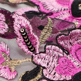 Embroidered Mesh Floral Fabric