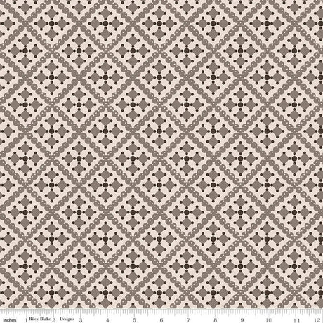 Cotton Wideback Fabric Pebble Geometric Print 107/108"