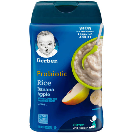 Gerber Rice Banana Apple 8 Oz