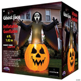Ghost Face ® Pumpkin Lawn Inflatable Australia