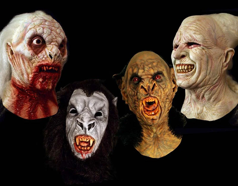 four-piece Dracula latex mask set for Halloween