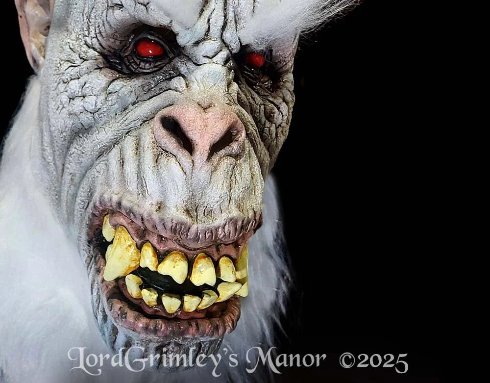 Winter White Punk Yeti - Halloween Mask