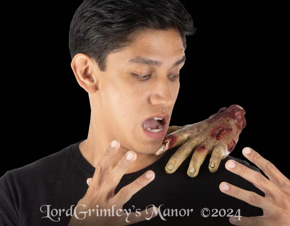 Severed Zombie Hand Shoulder Buddy