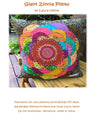 Pillow Collage Pattern Giant Zinnia by Laura Heine