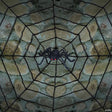 Giant Spider with Web Decoration