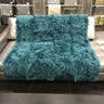 Faux Fur Throw Blanket 60" x 50" Shaggy Long Pile
