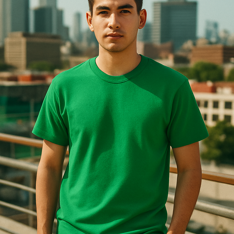 Gildan 5000 Adult Heavy Cotton Fabric - Irish Green, Short Sleeve, Classic Fit (1 Piece)