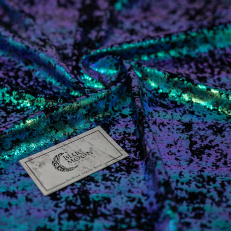 Stretch Velvet Foil Fabric
