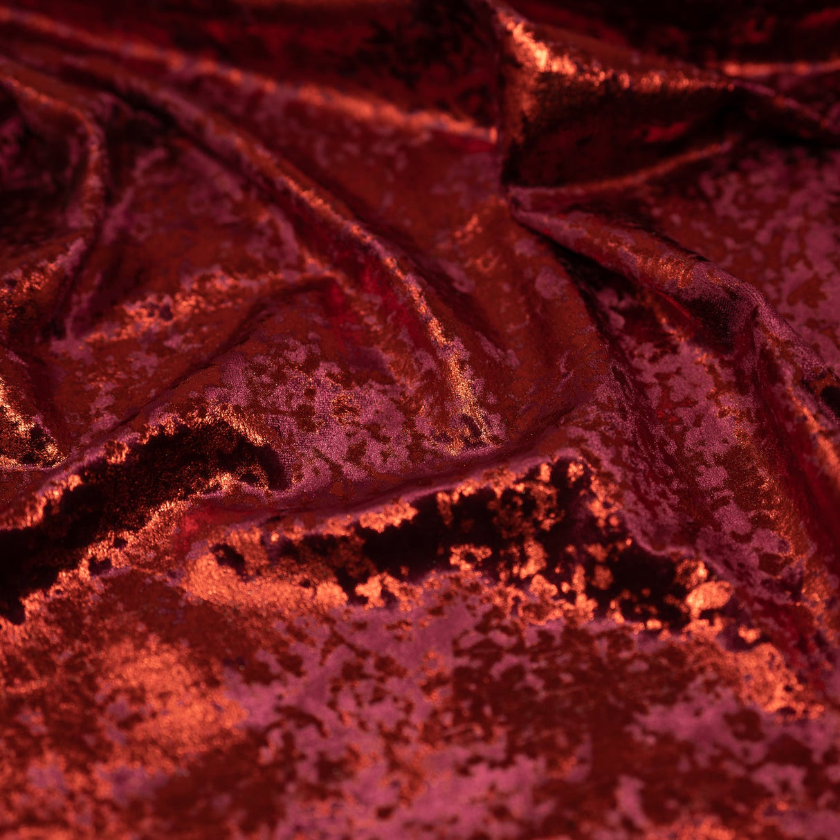Stretch Velvet Foil Fabric