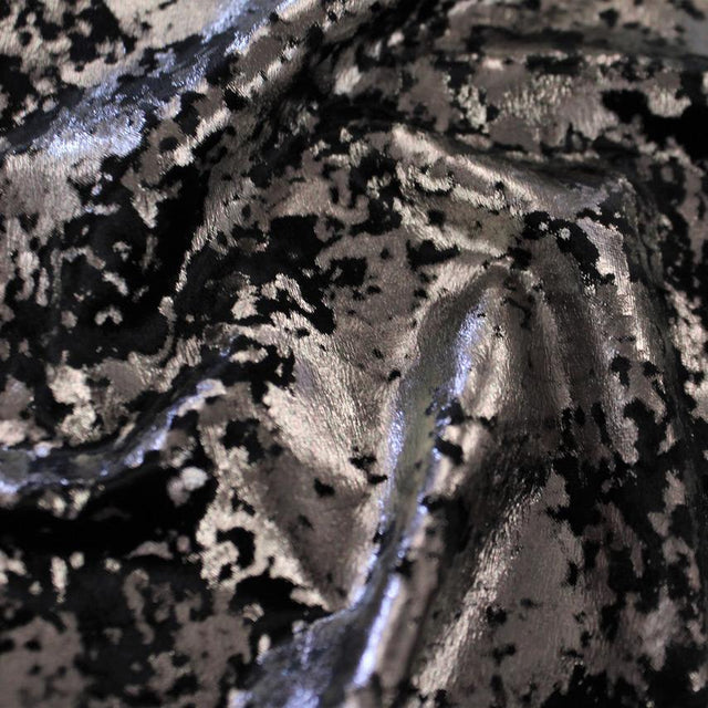 Stretch Velvet Foil Fabric