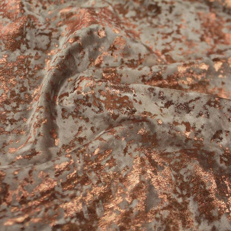 Gilded Stretch Velvet Fabric - Taupe/Rose Gold, 58/60" Width (1 Yard)