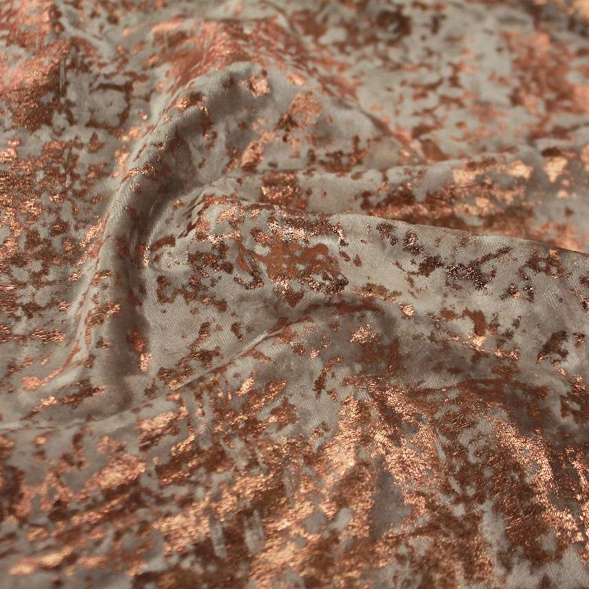 Stretch Velvet Foil Fabric