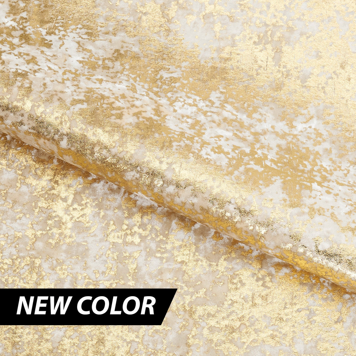 Stretch Velvet Foil Fabric