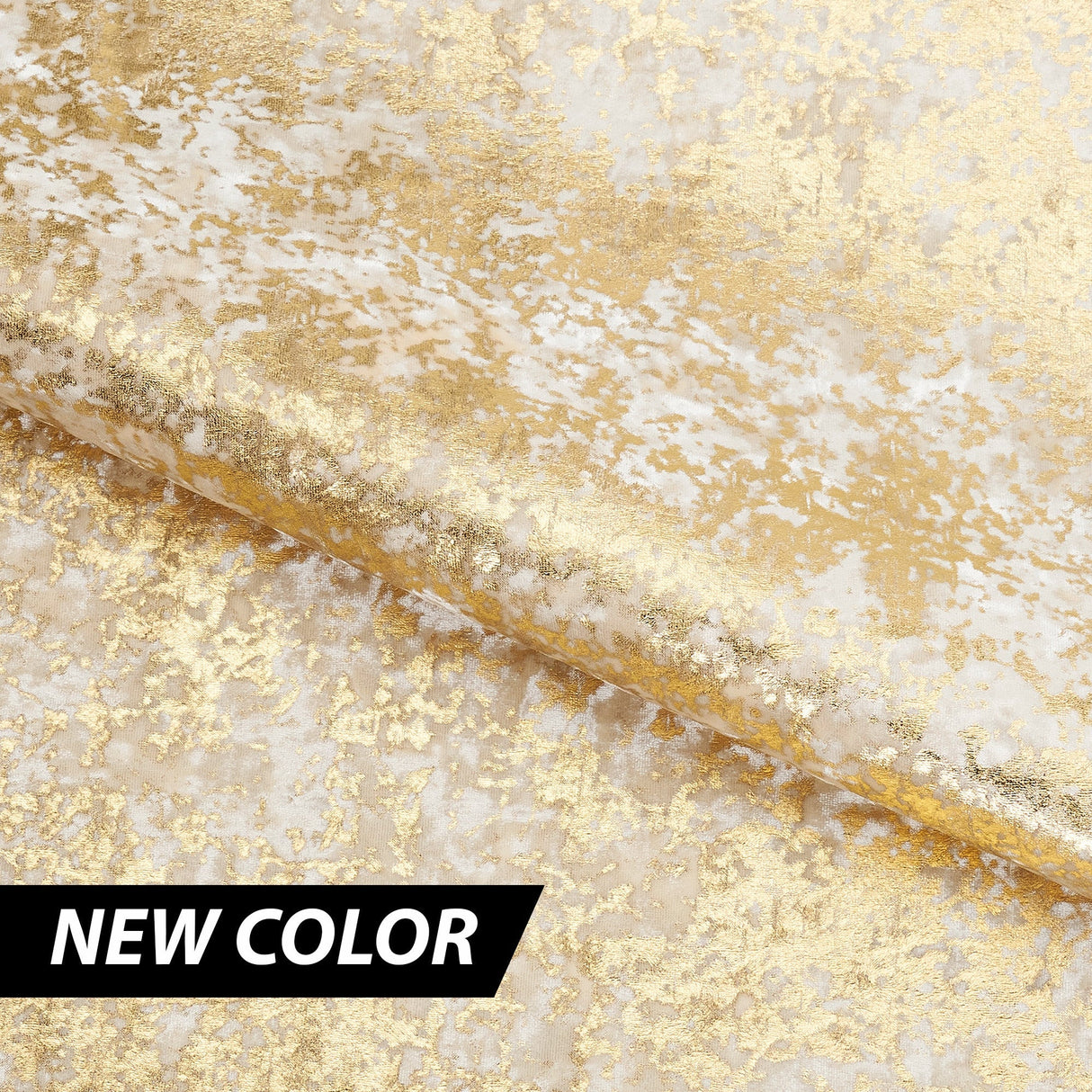 Gilded Stretch Velvet Fabric - Taupe/Rose Gold, 58/60" Width (1 Yard)