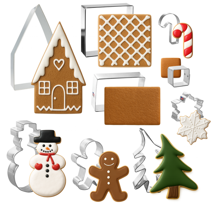 Gingerbread House 9 pc Set HS0597