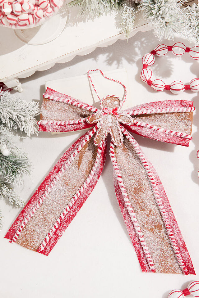 24" Sugar/Spice Gingerbread Bow