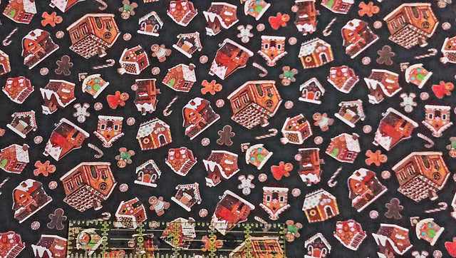 Quilting Cotton Gingerbread Cookies Christmas Fabric