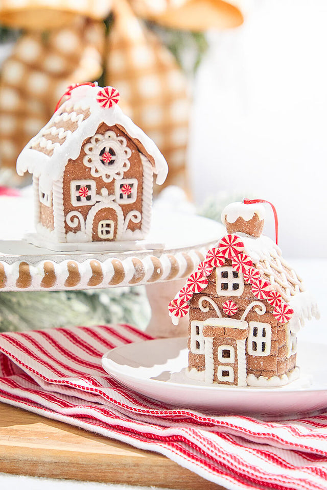 4" Gingerbread House Ornament