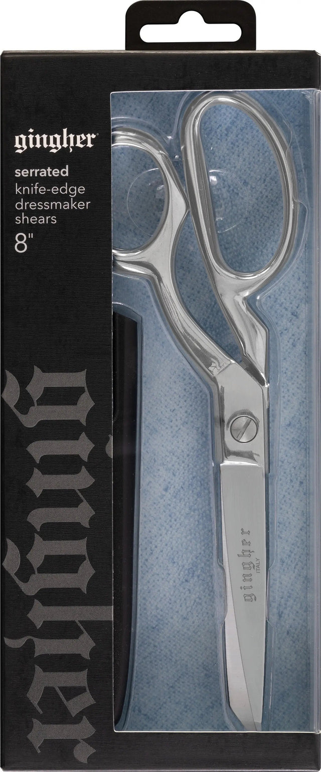 Gingher 8in Serrated Knife-Edge Dressmakers Shears