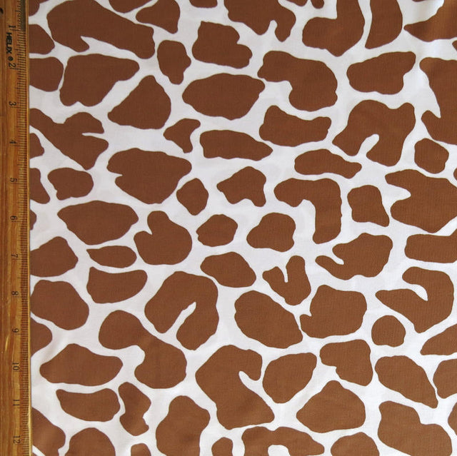 Swim Knit Nylon Spandex Giraffe Print