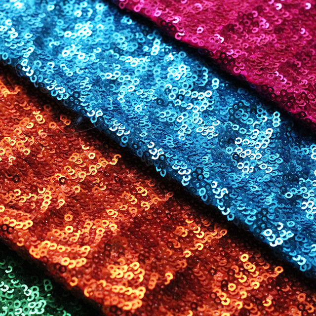 SC Glamour Matte Sequins Nylon Spandex Fabric - Multiple Colors, Matte Sequins, 54/56" Width (1 Yard)
