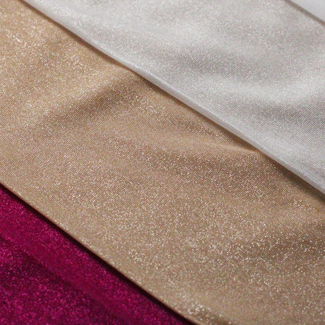 Sparkle Sheen Glissenette Nylon Spandex Fabric - Assorted Colors, Solid Sparkle Finish, 58/60" Width (1 Yard)