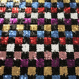 Sequin Mesh Black Multi Stretch Fabric