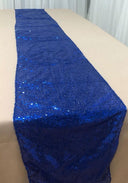 Camino de mesa con lentejuelas Glitz de 1 yarda, 11 x 96 pulgadas, lino de poliéster brillante para bodas y eventos