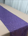 1 Yard Glitz Sequin Table Runner 11 x 96 Inches Sparkling Polyester Linen for Weddings and Events