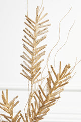 30” Champagne Glitter Sequin Pine Spray