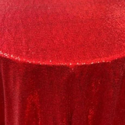 1 Yard Glitz Sequin Tablecloth 108 Inch Round Sparkling Polyester for Weddings and Events