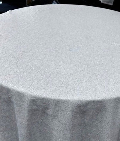 1 Yard Glitz Sequin Tablecloth 108 Inch Round Sparkling Polyester for Weddings and Events