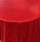 1 Yard Glitz Sequin Tablecloth Round 120 Inch Sparkling Polyester Linen for Weddings and Events