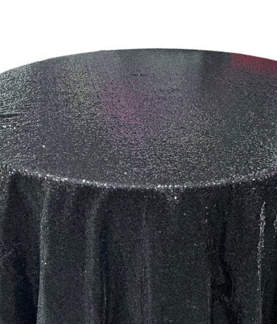 1 Yard Glitz Sequin Tablecloth Round 120 Inch Sparkling Polyester Linen for Weddings and Events