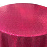 1 Yard Glitz Sequin Tablecloth Round 120 Inch Sparkling Polyester Linen for Weddings and Events