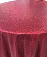 1 Yard Glitz Sequin Tablecloth Round 120 Inch Sparkling Polyester Linen for Weddings and Events