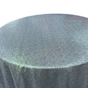 Mantel redondo con lentejuelas Glitz de 1 yarda, 90 pulgadas, poliéster duradero para fiestas y bodas