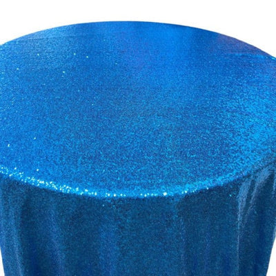 1 Yard Glitz Sequin Round Tablecloth 90 Inches Sparkle Polyester Cover for Party and Wedding Decor