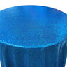 1 Yard Glitz Sequin Round Tablecloth 90 Inches Sparkle Polyester Cover for Party and Wedding Decor