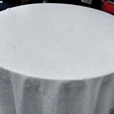 1 Yard Glitz Sequin Tablecloth 90 Inch Round Durable Polyester for Parties and Weddings